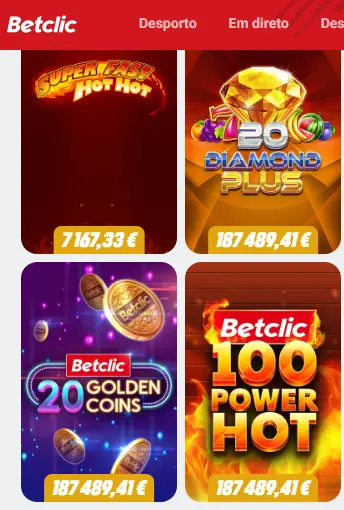 Registar-se no Casino BETCLIC PT
